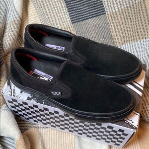 Vans Black Slip-On Shoes 8.5 Men
